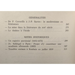 Errements littéraires et historiques