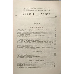 Studii clasice IX - societatea de studii clasice din republica...
