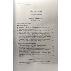 Revue de l'aire n°30 HIVER 2004 - recherches sur l'épistolaire /...