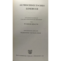 Althochdeutsches Lesebuch