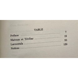 Théâtre I: Matoum et Tévibar Larountala