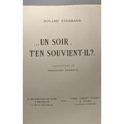 Un soir t'en souvient-il