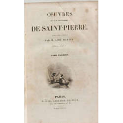 Oeuvres de J.-B. Bernardin de Saint-Pierre - TOME PREMIER ET...