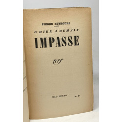 D'hier à demain impasse
