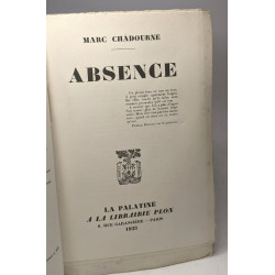 Absence / La palatine