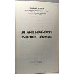 Une année d'éphémérides historiques liégeoises