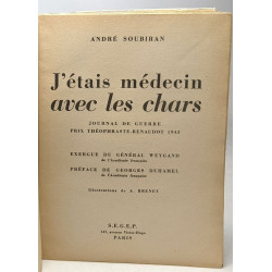 J'étais médecin avec les chars - journal de guerre - prix...