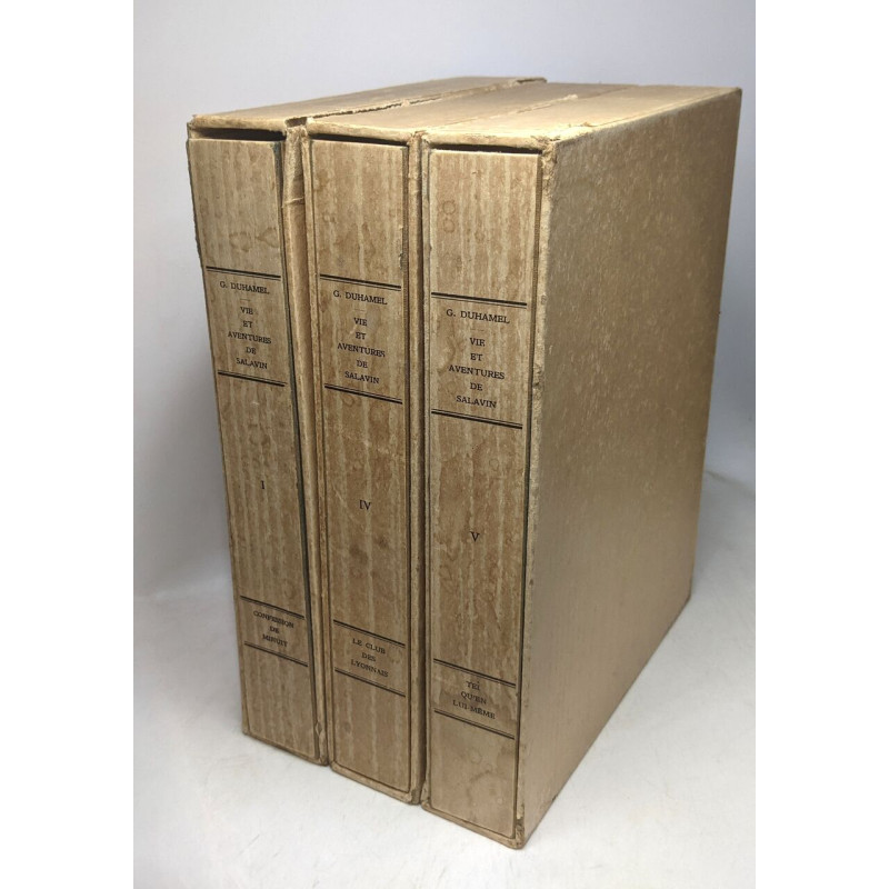 Vie et aventures de salavin - TOME I IV et V (tomes II et III...