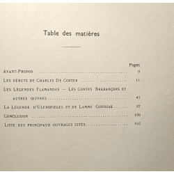Introduction à l'oeuvre de Charles de Coster - académie royale de...
