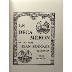 LE DÉCAMÉRON. Les contes autrement nommés Le Décaméron de Maistre...