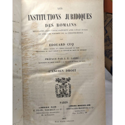 Les Institutions Juridiques des Romains: envisagees dans leurs...
