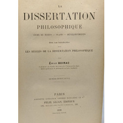 La dissertation philosophique - choix de sujets plans...