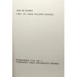 Zijn en ruimte - studiereeks T.U.B. nr.7