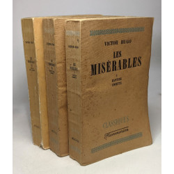 Les misérables - TOME I: Fantine Cosette + TOME II: Cosette (fin)...