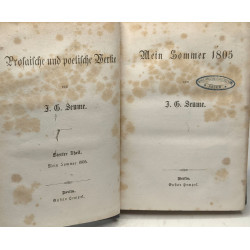 Prolaische und poetische werke - 4 Bände: 1-3 + 4-5 + 6-8 + 9-10