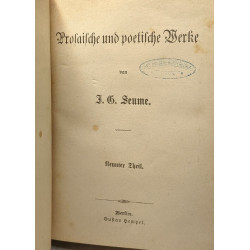 Prolaische und poetische werke - 4 Bände: 1-3 + 4-5 + 6-8 + 9-10