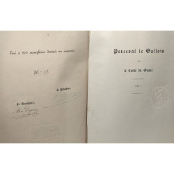 Perceval le gallois ou le conte du graal - 1er + 4e + 5e + 6e...