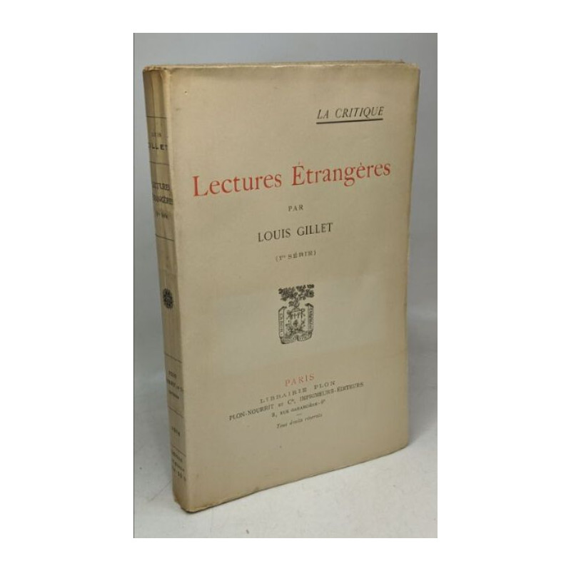 Lectures étrangères 1ere série