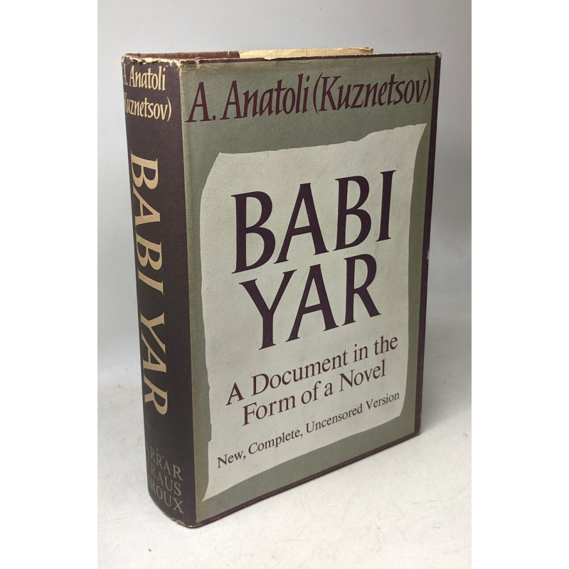 Babi Yar: A Document in the Form of a Novel