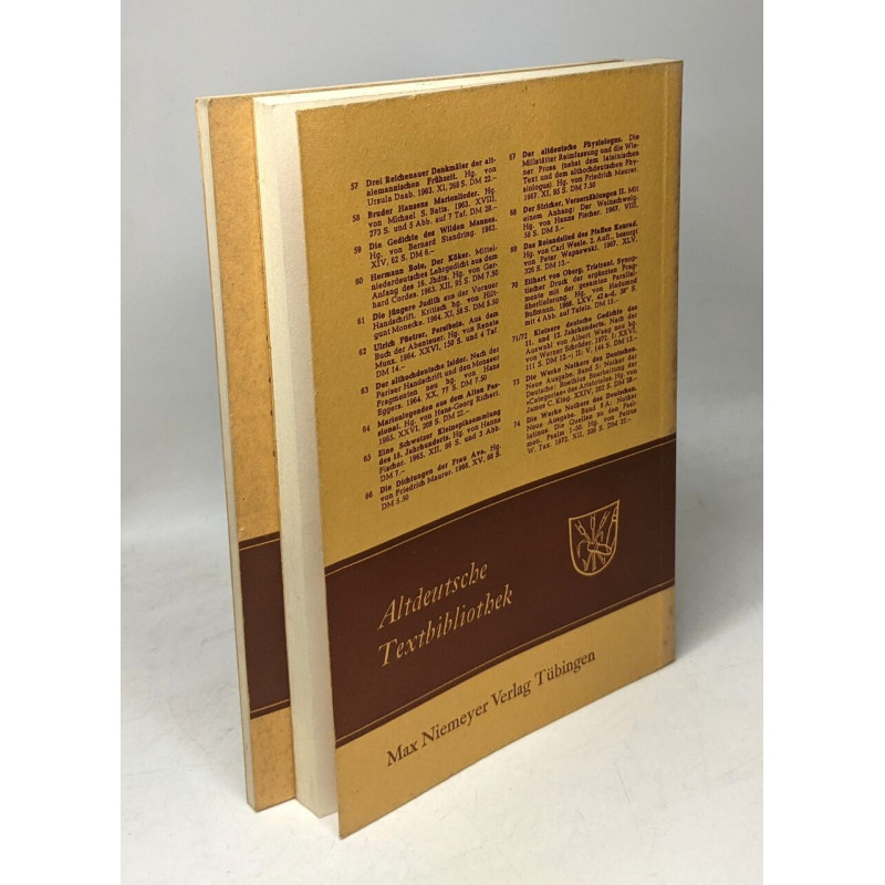 Wernher von Elmendorf / altdeutsche textbibliothek n°77