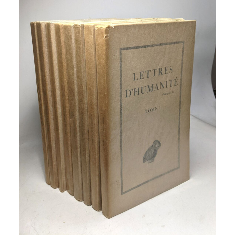 Lettres d'humanité - TOME 1 à 8