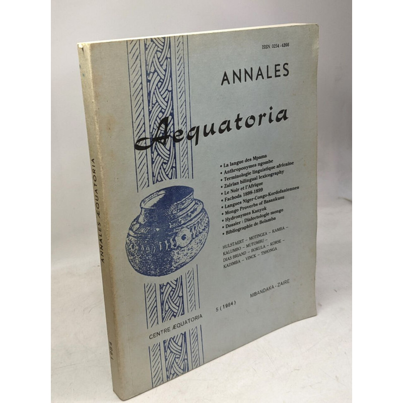 Annales Aequatoria - 5 - 1984 --- Centre Aequatoria