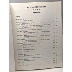 Annales Aequatoria - 5 - 1984 --- Centre Aequatoria