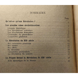 La Révolution du XXe siècle et La France - Bibliothèque du peuple