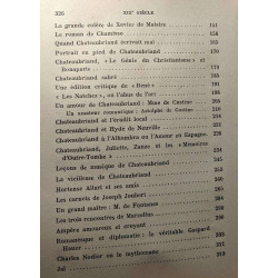 XIXe siècle autour de Chateaubriand / Courrier littéraire