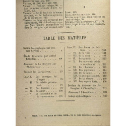 Les caractères ou les moeurs de ce siècle - précédés du discours...