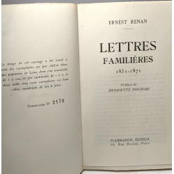 Lettres familières (1851-1871)