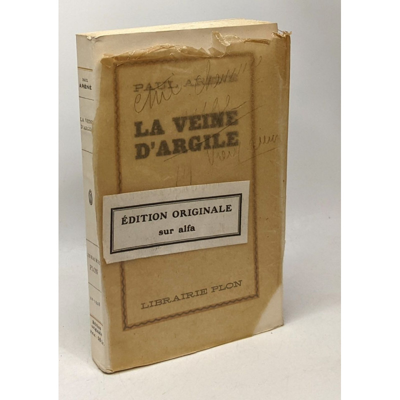 La veine d'argile- édition originale sur alfa pages non coupées...