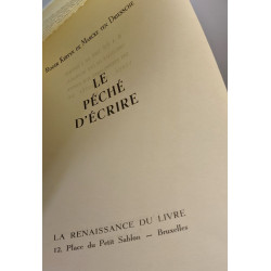 Le Péché d'écrire
