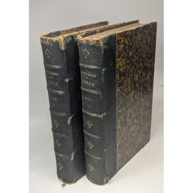 2 VOLUMES: Essais de Montaigne. Nouvelle edition avec des notes...