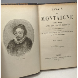 2 VOLUMES: Essais de Montaigne. Nouvelle edition avec des notes...