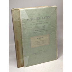 Horace: Art Poétique (1885) + Odes et Epodes tome premier (1904) /...