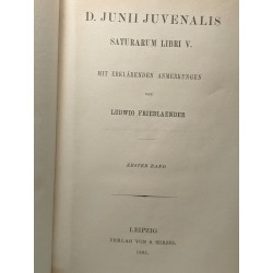 D. Junii juvenalis saturarum libri V. - ERSTER BAND