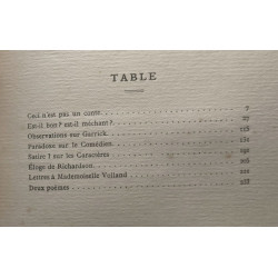 Les chefs-d'oeuvre de Diderot. (Tome deuxième seul). Ceci n'est...