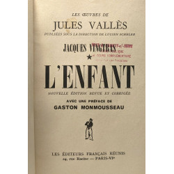L'enfant - nouvelle édition revue et corrigée avec une préface de...