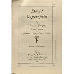 David Copperfield - tome premier et second