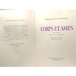 Corps et ames - TOME 1 et 2 --- texte complet et définitif ---...