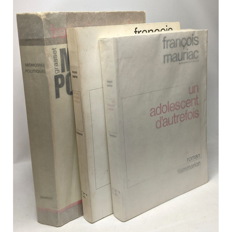 Mémoires politiques + Nouveaux mémoires intérieurs + Un adolescent...