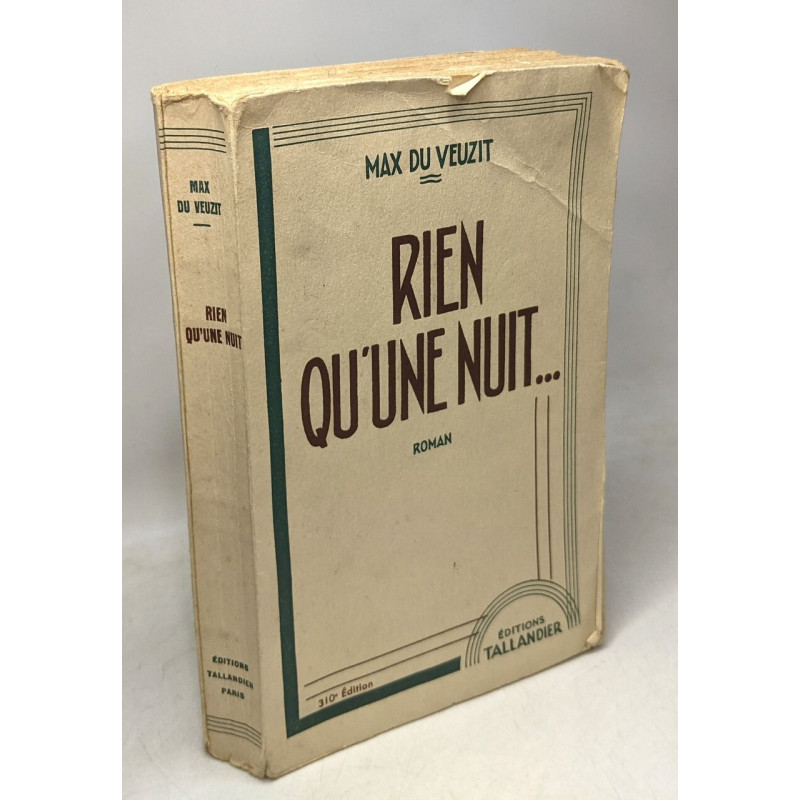 Rien qu'une nuit