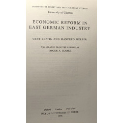 Economic Reform in East Germany industry