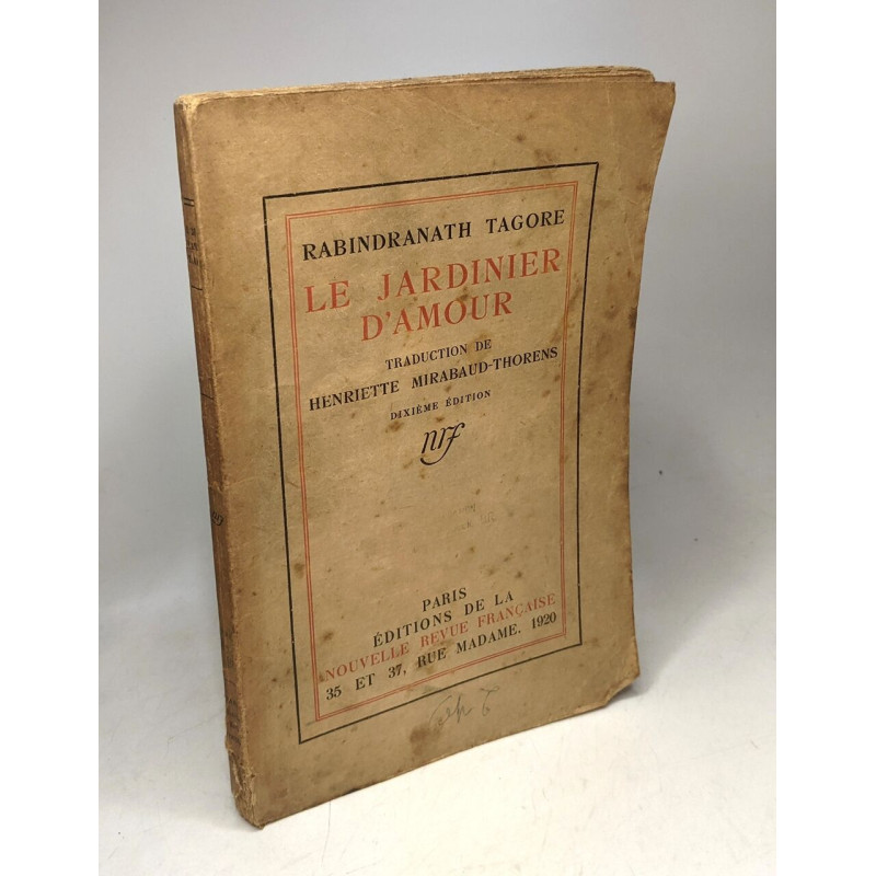 Le jardinier d'amour --- traduit par MIrabaud-Thorens