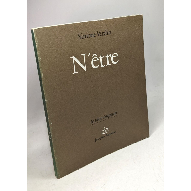 N'être / Simone Verdin