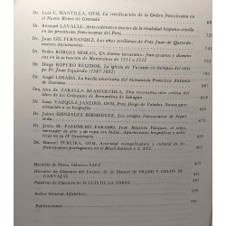Los Franciscanos en el nuevo mundo ACTAS 1 (1985) +2 (1987) +3...