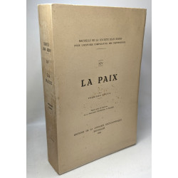 Recueils de la société Jean Bodin pour l'histoire comparative des...