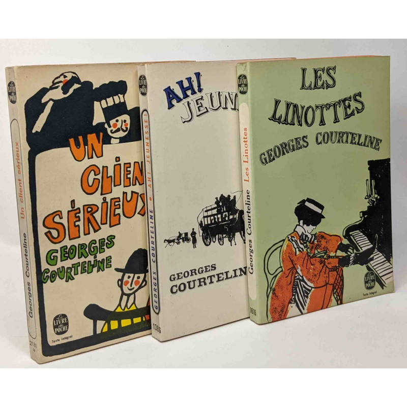 Les linottes + Ah! Jeunesse! + Un client sérieux --- 3 livres