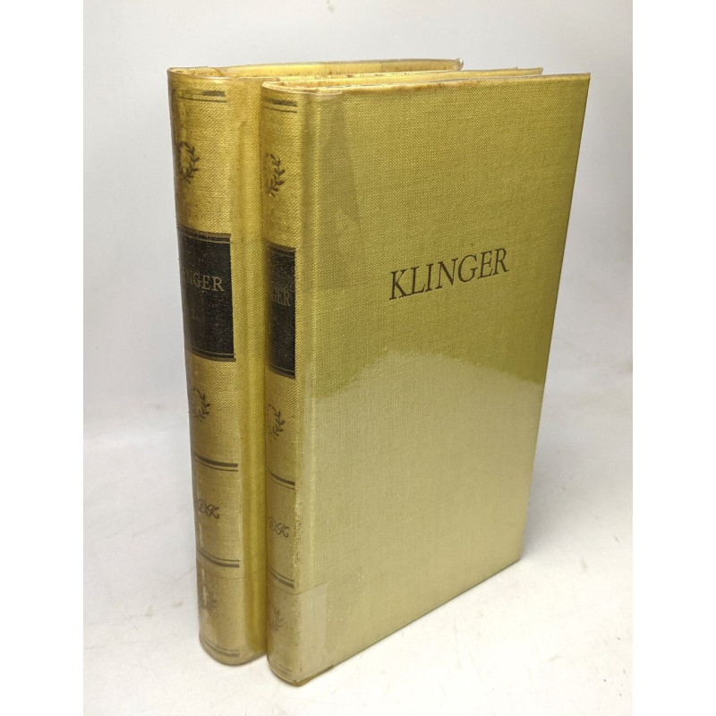 Klingers Werke in zwei Bänden Ausgewählt u. eingeleitet von Hans...